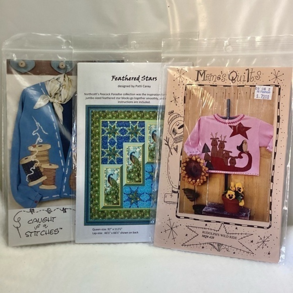 Sewing Quilts Patterns Kits Lot